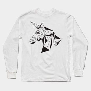 Unicorn geometric Long Sleeve T-Shirt